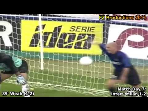 Serie A 1999-2000, day 7: Inter - Milan 1-2 (Weah goal)