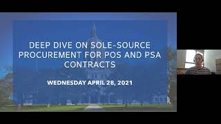 Sole Source Procurement Training   Apr 28 2021