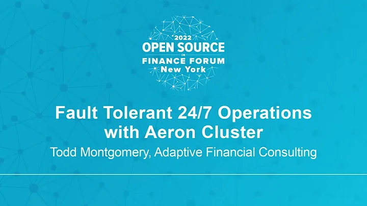 Fault Tolerant 24/7 Operations with Aeron Cluster ...