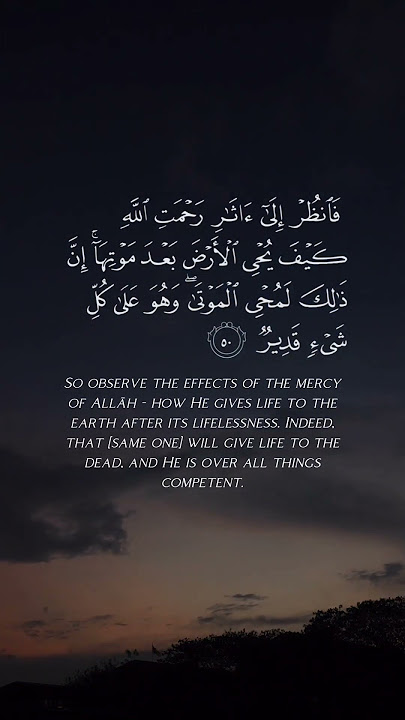 Powerful Recitation of Surah Ar-Rum 30:50