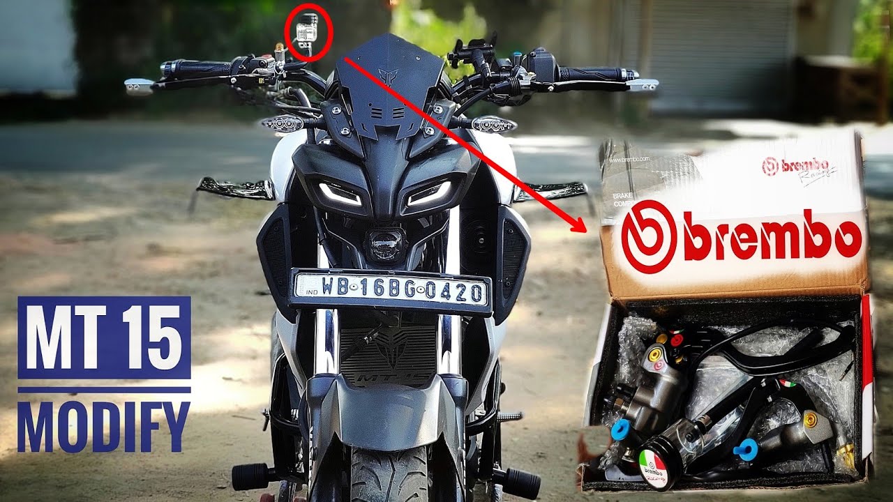 Yamaha MT 15 crazy modification Brembo Break System install MT 15