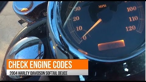 How to video - Check engine codes on a 2004 Harley Davidson  Softail Deuce