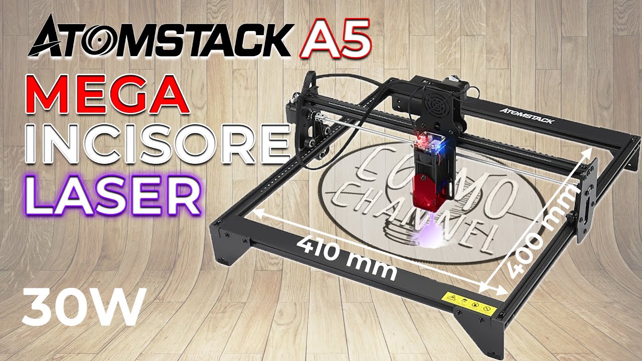 Un MEGA Incisore Laser Atomstack A5 da 30w 410x400 mm! 