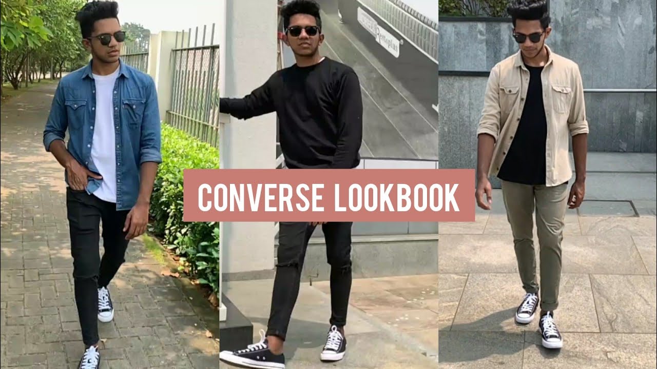 Converse All Star black (lowtops)Lookbook | Men's Fashion | Anand MJ ...