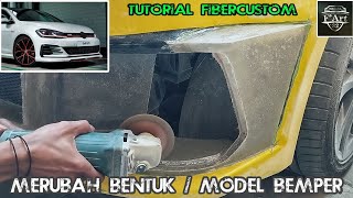 MERUBAH BENTUK atau MODEL BEMPER MOBIL ‼ TUTORIAL FIBERGLASS CUSTOM