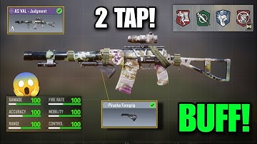 AS VAL "0 RECOIL" GUNSMITH BUILD | Best ASVAL Gunsmith Loadout  | Season 6 COD Mobile