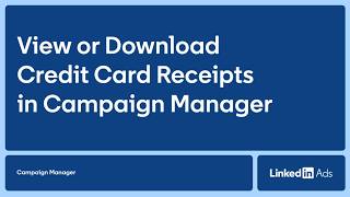 Access Receipts in Billing Center