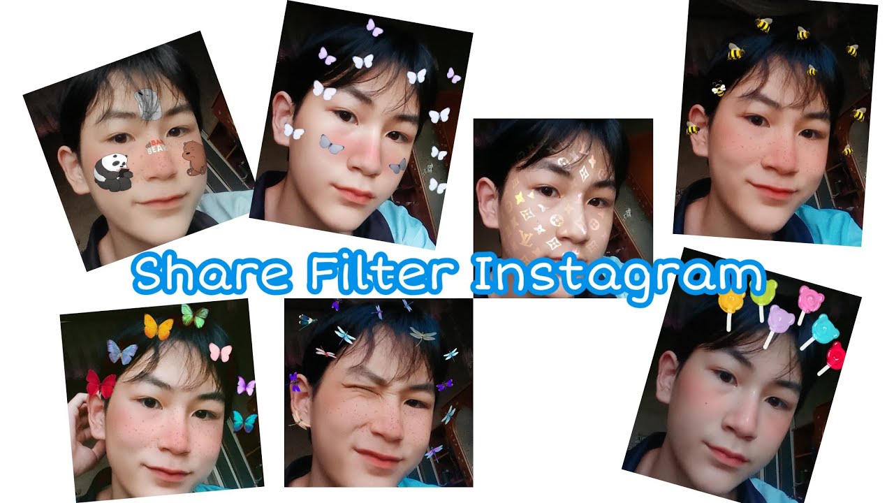 Share Filter Instagram Siêu Xinhhhhh/LV/Butterfly/we bare bears - YouTube