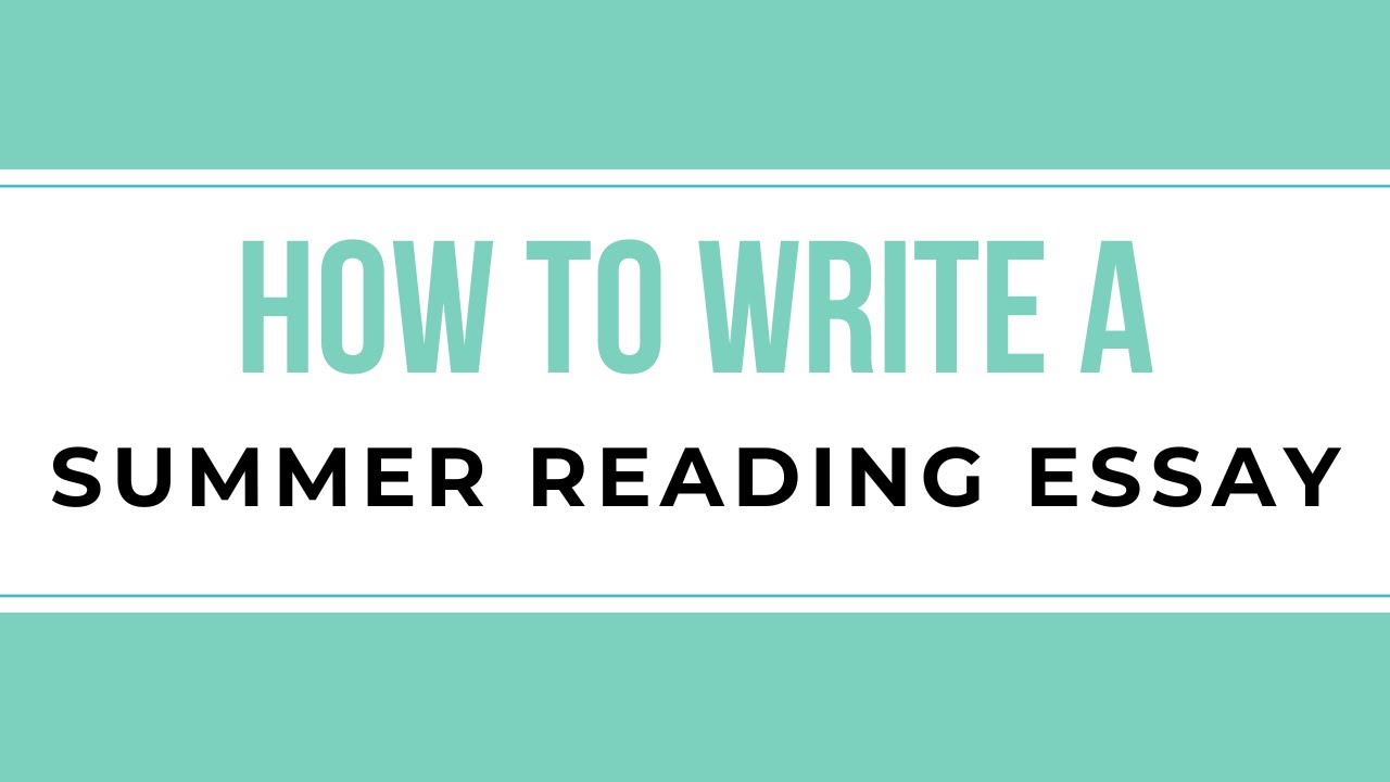 importance of summer reading essay