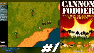 Cannon Fodder (Пушечное мясо) - 1 часть прохождения игры (Sega Mega Drive, 16-bit)