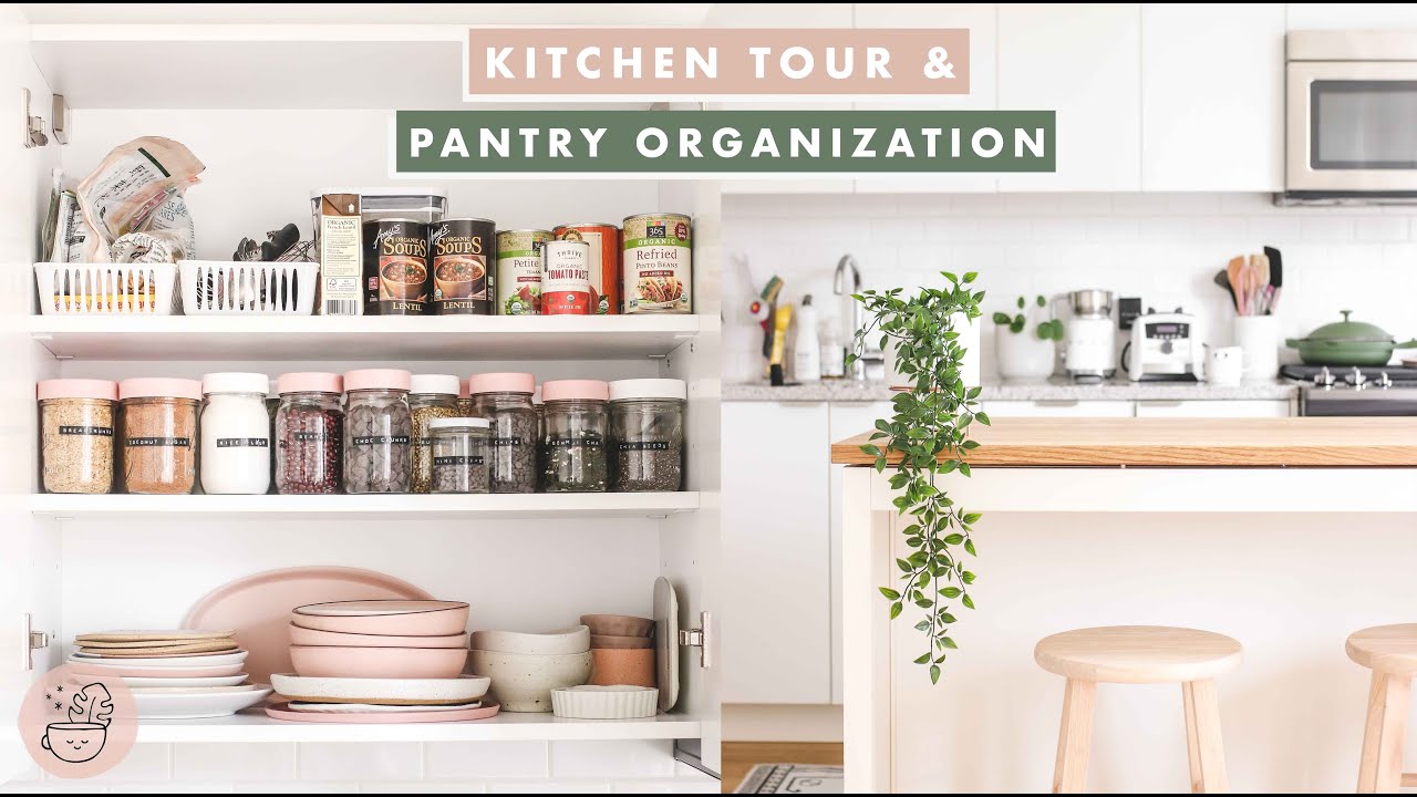Vegan Kitchen Tour & Pantry Organization 🌿 Veggiekins - YouTube