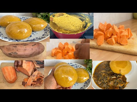 How To Cook The Best Swallow Ever Sweet Potatoes Oatmeal Delicious Swallow Sweetpotato