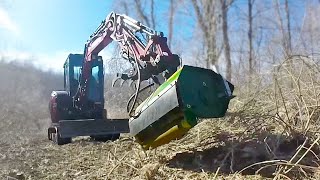 Flail Mowing A Overgrown Pond! Dream Property Build Part 1
