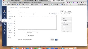 Embedding A GoogleFolder in Canvas LMS