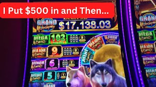 I Put $500 Then This  Happened on Wolf Run Eclipse Slot Machine  slots #casino