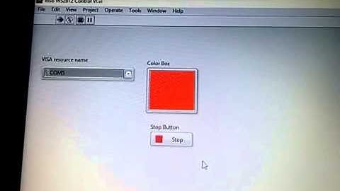 Controlling WS2812 RGB LED through LabVIEW VI