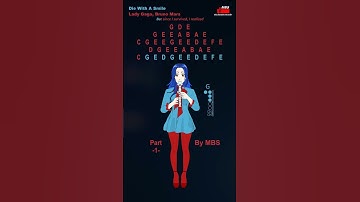 Die With A Smile #shorts Part 1 Lady Gaga, Bruno Mars Flute Recorder Tutorial / How To Play