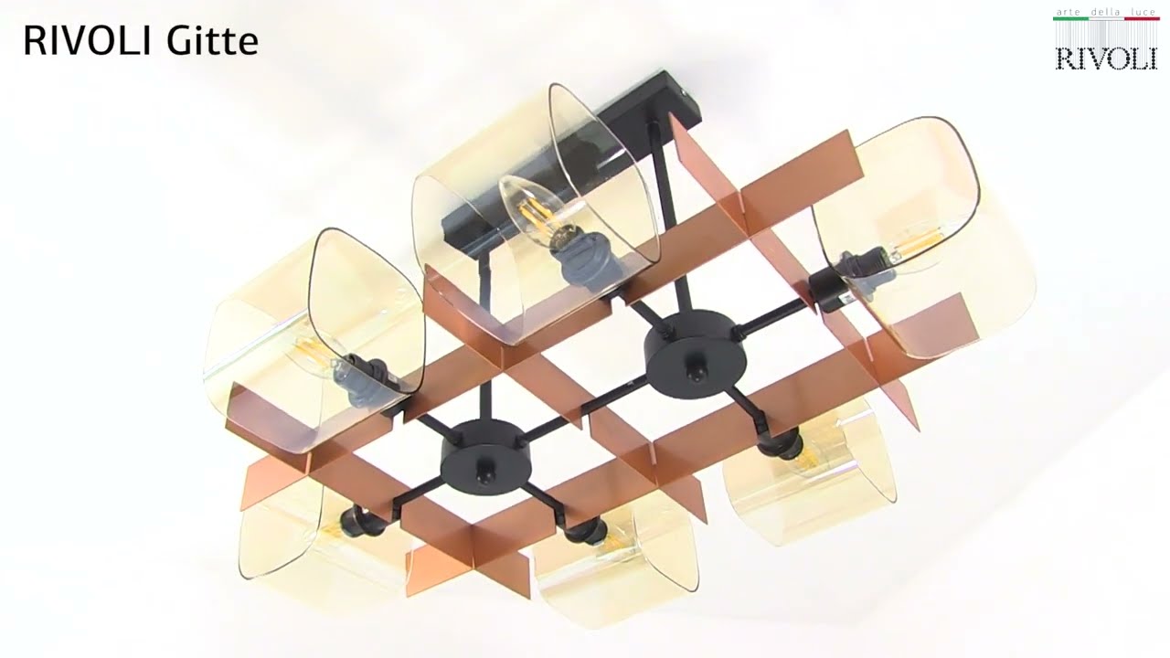 Люстра RIVOLI Gitte 4091-306 6 * Е14 40 Вт дизайн