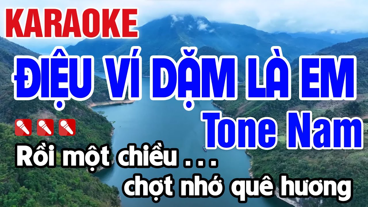 Điệu Ví Dặm Là Em Karaoke Tone Nam Nhạc Sống Hay Nhất - Nguyên Minh Media