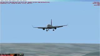 757 Landing at Tel Aviv Runway 30