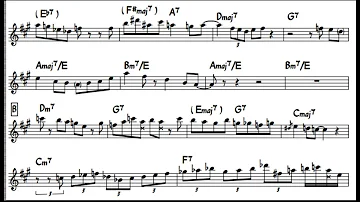 John Coltrane - The Night Has a Thousand Eyes solo transcription