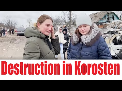 Look at the destruction in Korosten!