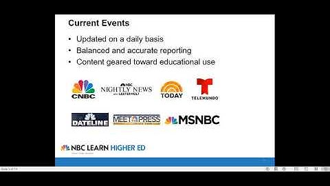 NBC Learn Types of Content