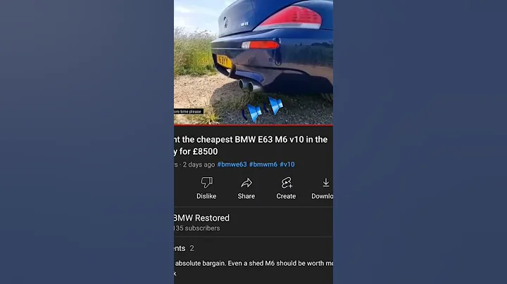 Insane BMW M6 v10 sound #m6  #v10 #shorts