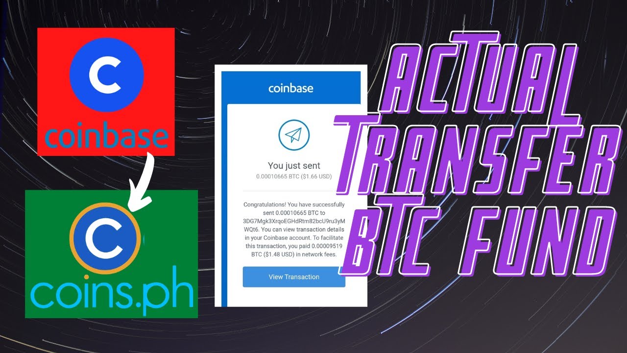 TRANSFERING FUND FROM COINBASE TO COINS PH