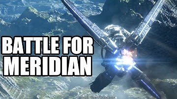 MASS EFFECT ANDROMEDA - Battle for Meridian - Spaceship Fight Scenes