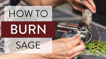 How to Burn Sage 🔥🌿 (Smudging to attract POSITIVE energy)