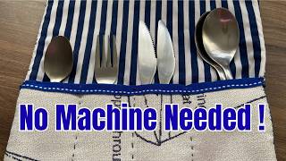 Hand Stitching A Cutlery Roll - What Would YOU Use One For @Stitchingwithcarol