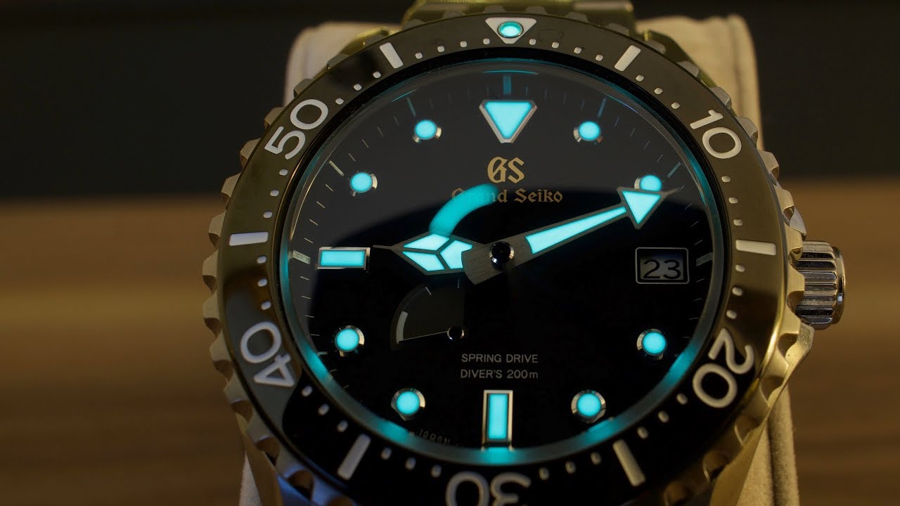 Grand Seiko Diver Lume in 4k UHD - YouTube