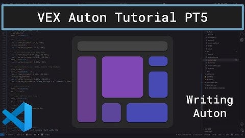 VEX Auton Tutorial Part 5 - Writing Autonomous