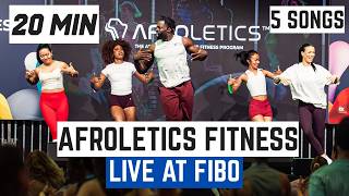 20 min Afro Dance Fitness | Afroletics live at FIBO 2026 | Full Body workout | No Equipment