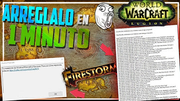 FIRESTORM Legión - ARREGLA este ERROR en 1 MINUTO