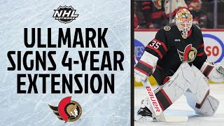 Linus Ullmark Signs 4-Year Contract with Senators