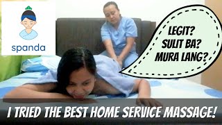 SPANDA: A HOME SERVICE MASSAGE APP | REVIEW + HOW TO USE THE APP screenshot 2