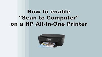 Enable "Scan to Computer" on your HP Printer