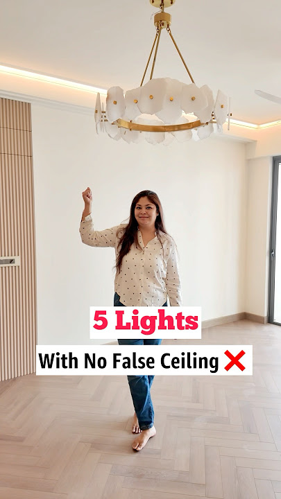 5 lights without false ceiling! #interiormaster #homedecor #nofalseceiling #lightingdesign #lights