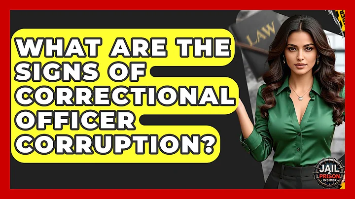 What Are The Signs Of Correctional Officer Corruption? - Jail & Prison Insider