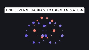 Triple Venn Diagram Loading Animation Using HTML & CSS | @Code Companion