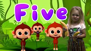 Five Little Monkeys Jumping On The Bed | Songs for Children  Baby Nursery Rhymes Songs For Children
