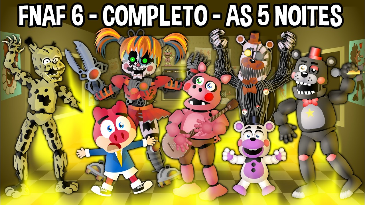Flonk em FNAF 6 - Freddy Fazbear's Pizzeria Simulator - Turma Mirim