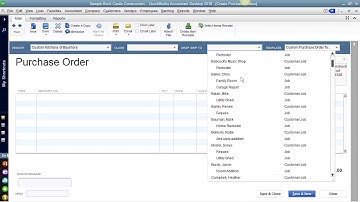 How to create a Purchase Order in Quickbooks Pt 1  - Quickbooks Tips 2017
