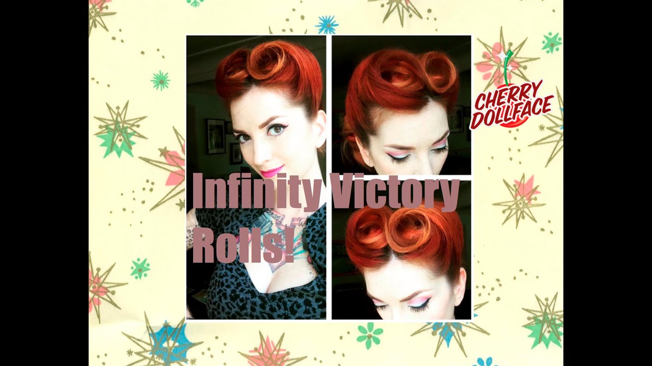 Infinity Victory Rolls: Vintage Hair Style by CHERRY DOLLFACE