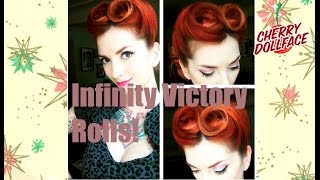Infinity Victory Rolls: Vintage Hair Style by CHERRY DOLLFACE
