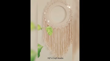 Macrame Mandala Wall hanging #macrame #macramemandala #macramewallhanging #shorts #youtubeshorts