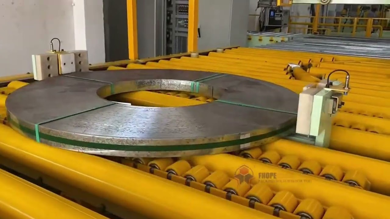 Automatic Galvanized Steel Coil Packaging Line