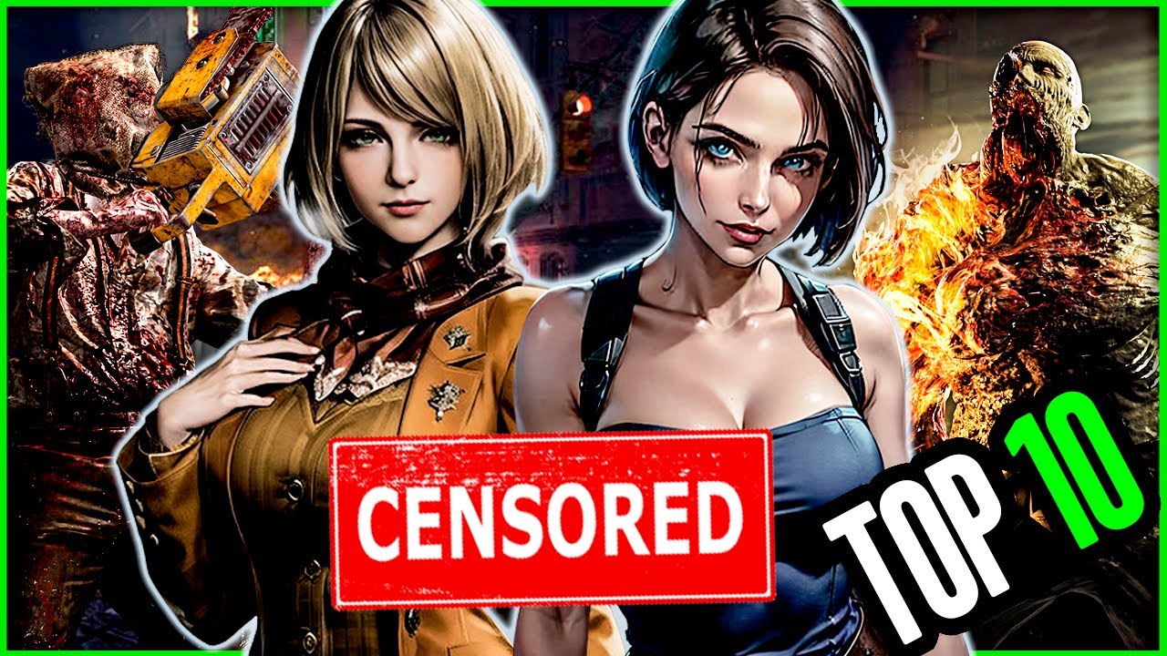 10 Momentos CENSURADOS en la Saga de Resident Evil - YouTube